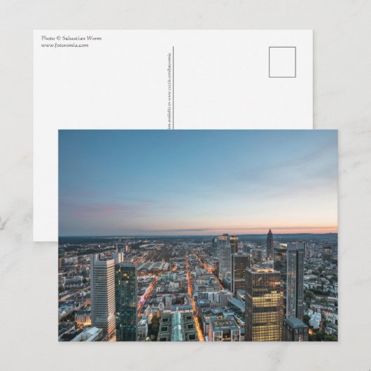 Frankfurt am Main Duitsland Briefkaart (Voorkant / Achterkant)