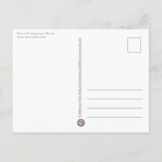 Frankfurt am Main Duitsland Briefkaart (Achterkant)