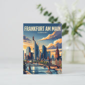 Frankfurt am Main Duitsland Briefkaart (Staand voorkant)