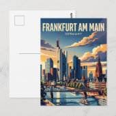 Frankfurt am Main Duitsland Briefkaart (Voorkant / Achterkant)