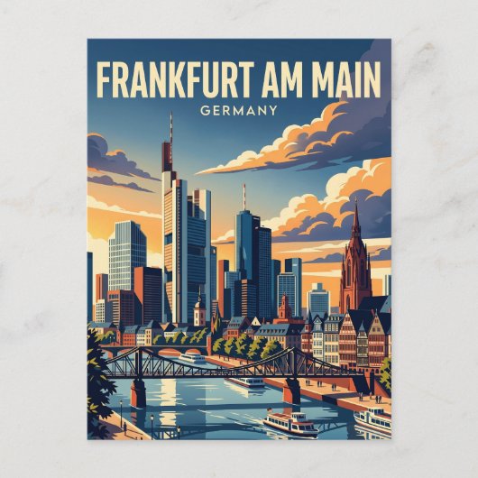 Frankfurt am Main Duitsland Briefkaart (Voorkant)
