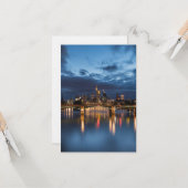 Frankfurt am Main Duitsland Kaart (Voorkant / Achterkant in situ)