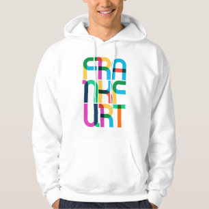 Frankfurt am Main Duitsland Pop Art Letters Hoodie