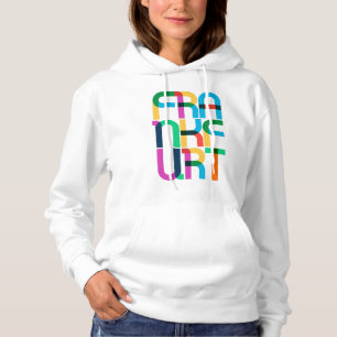 Frankfurt Am Main Duitsland Pop Art Letters Hoodie