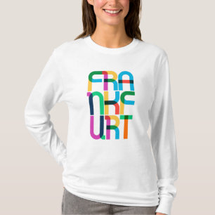Frankfurt am Main Duitsland Pop Art Letters T-shirt