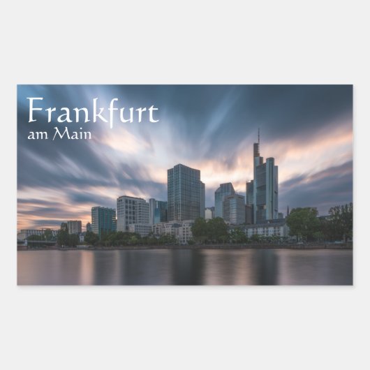 Frankfurt am Main Duitsland Rechthoekige Sticker (Voorkant)