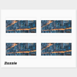 Frankfurt am Main Duitsland Rechthoekige Sticker