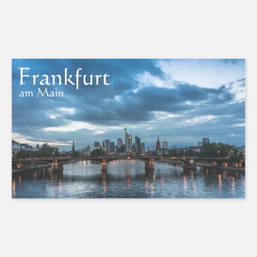 Frankfurt am Main Duitsland Rechthoekige Sticker (Voorkant)