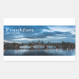 Frankfurt am Main Duitsland Rechthoekige Sticker