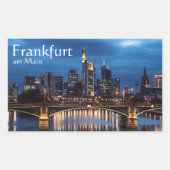 Frankfurt am Main Duitsland Rechthoekige Sticker (Voorkant)