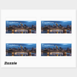 Frankfurt am Main Duitsland Rechthoekige Sticker