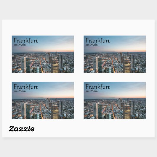 Frankfurt am Main Duitsland Rechthoekige Sticker (Vel)