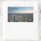 Frankfurt am Main Duitsland Rechthoekige Sticker (Tas)