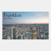 Frankfurt am Main Duitsland Rechthoekige Sticker (Voorkant)