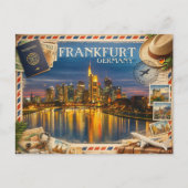 Frankfurt at Dusk – Reflections on the Main Briefkaart (Voorkant)