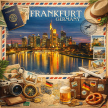 Frankfurt at Dusk – Reflections on the Main