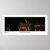 Frankfurt at Night Poster (Voorkant)