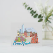 Frankfurt, beroemde stad Duitsland Briefkaart (Staand voorkant)