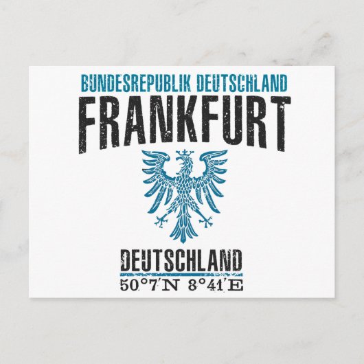 Frankfurt Briefkaart (Voorkant)