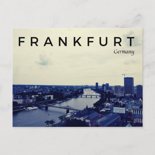 Frankfurt Briefkaart (Voorkant)