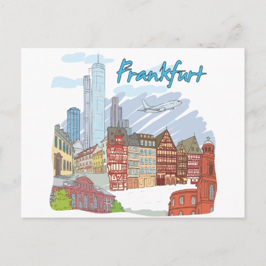 Frankfurt Briefkaart (Voorkant)
