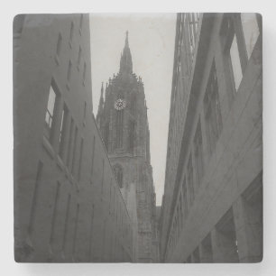 Frankfurt Cathedral Black en White Onderzetter
