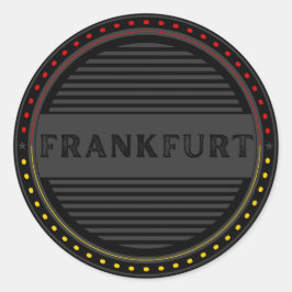 Frankfurt City Pride Embleem – Duitse identiteit Ronde Sticker
