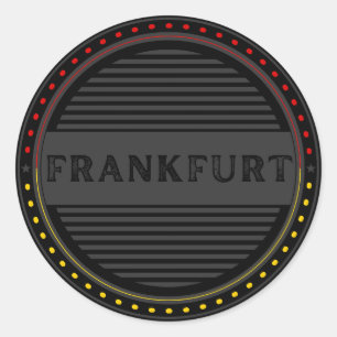 Frankfurt City Pride Embleem – Duitse identiteit Ronde Sticker