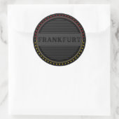Frankfurt City Pride Emblem – German Identity Ronde Sticker (Tas)
