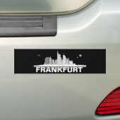 Frankfurt City Skyline Autoaufkleber / Aufkleber Bumpersticker (Op auto)