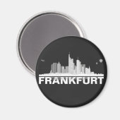 Frankfurt City Skyline Magnet / Kühlschrankmagnet (Voorkant / Achterkant)