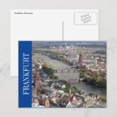 Frankfurt City uitzicht Briefkaart (Voorkant / Achterkant)