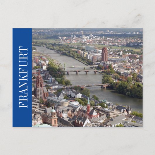 Frankfurt City uitzicht Briefkaart (Voorkant)