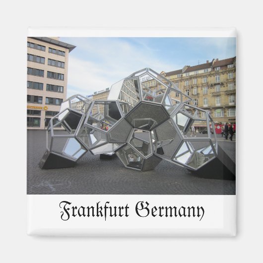 Frankfurt Duitsland Beeldhouwkunst Magneet (Voorkant)