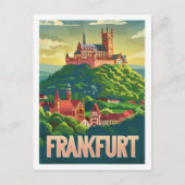 Frankfurt Duitsland Beroemde Vintage Reisplaats Briefkaart (Voorkant)