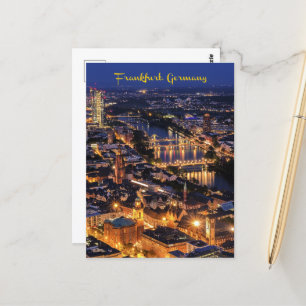 Frankfurt, Duitsland bij Twilight Briefkaart
