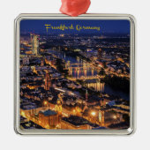Frankfurt, Duitsland bij Twilight Metalen Ornament (Voorkant)