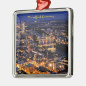 Frankfurt, Duitsland bij Twilight Metalen Ornament (Links)