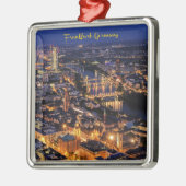 Frankfurt, Duitsland bij Twilight Metalen Ornament (Links)