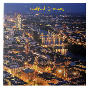 Frankfurt, Duitsland bij Twilight Tegeltje
