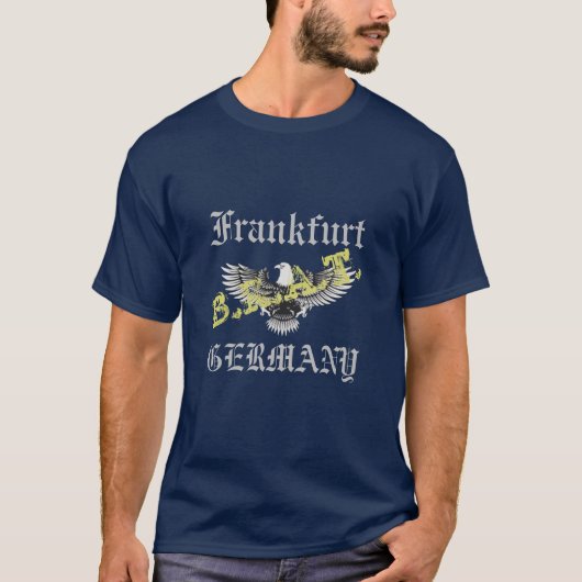 FRANKFURT, DUITSLAND, BRAT, T-SHIRT, ELGF, BLUE T- T-SHIRT (Voorkant)