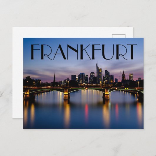 Frankfurt Duitsland Briefkaart (Voorkant / Achterkant)