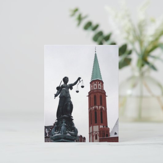 Frankfurt, Duitsland Briefkaart (Staand voorkant)