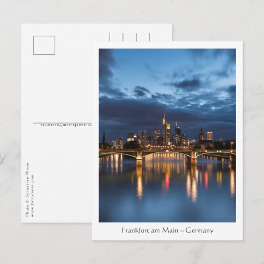 Frankfurt Duitsland Briefkaart (Voorkant / Achterkant)