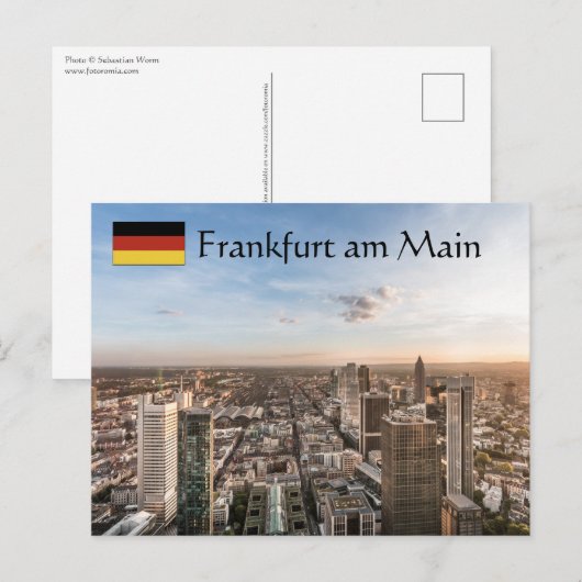 Frankfurt Duitsland Briefkaart (Voorkant / Achterkant)