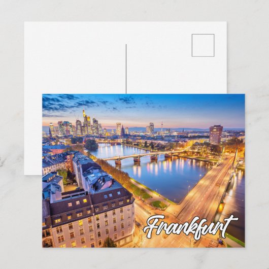 Frankfurt, Duitsland Briefkaart (Voorkant / Achterkant)
