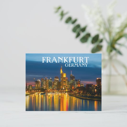 Frankfurt Duitsland Briefkaart (Staand voorkant)