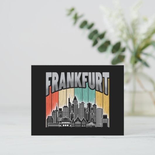 Frankfurt Duitsland Briefkaart (Staand voorkant)