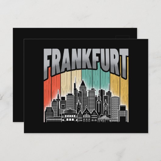 Frankfurt Duitsland Briefkaart (Voorkant / Achterkant)
