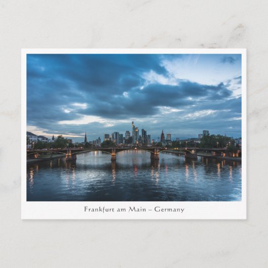 Frankfurt Duitsland Briefkaart (Voorkant)